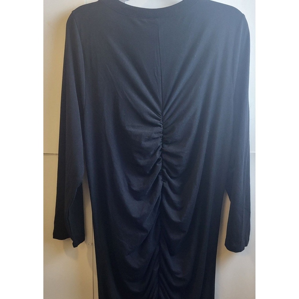 Torrid Dress Black Bobycon Ruched Women's Size 2X Or 18/20 NWTS - Picture 7 of 7